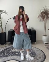Mark Ethnic Bermuda Denim Pants