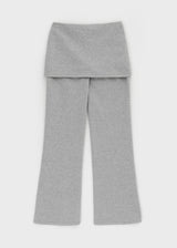 [B-BASIC] エアースウェットブーツカットスカートパンツ (2SIZE)