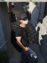 Kalman Waffle Henley Neck Short Sleeve 3C