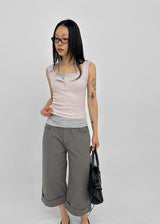 [MADE] Lunel Snap Ribbed Sleeveless Top