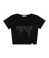 [NF] タイポベーシックUネックT_(ブラック)_F24QB352
