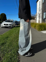 ノーティストライプバルーンデニムパンツ2C