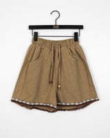 Ins Bohemian tassel lace Linen Short pants
