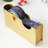 Antique Book Cover Masking Tape / Holiday Horn