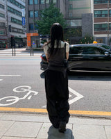 Unbalanced long Sleeveless