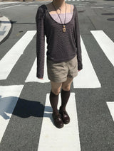 シュ ストライプ Tシャツ