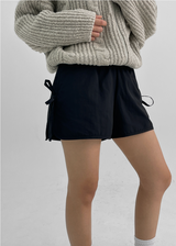 [MADE] Heldy Ribbon Fleece Banding Shorts