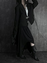 bold buckle cropped jacket (unisex)