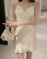 【MADE】Satin mini dress