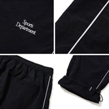 Sports Dept Piping Woven Wide Pants - Black