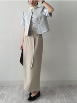 Bebe Tweed Short Sleeve Jacket