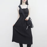 Tasty Shirring String Long Dress