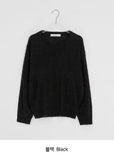 Muden Basic Color Round Neck Knit