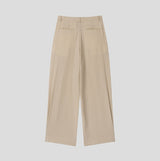 Royden Drape Two-Tuck Wide Slacks