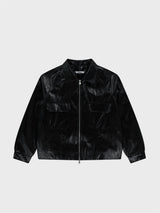 エコレザーボンバージャケット_Black