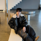 Sker leather aviator mustang jumper