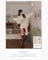 Wool loose cable knit