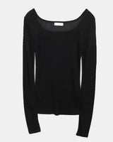 ネヴ スクエアネック ロングスリーブ Tシャツ (9 Colors)