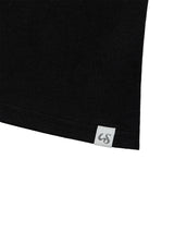 UNBALANCE BUTTON SHOULDER TOP(BLACK)