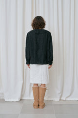 Flor frill blouse_black