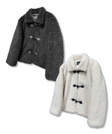 Duffel Button Faux Fur Jacket_Ivory