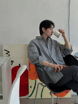 ASCLO Lyon Art Stripe Shirt (3color)