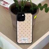 Dot epoxy bumper case (peach puff)