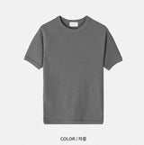Muscle Fit Round Short-Sleeved Knitwear