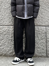  Basic pintuck wide sweatpants