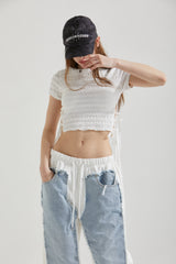 PATCH DENIM -WHITE