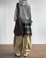 Flap Layered Cotton Pants