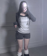 ribbon belt shorts (2colors)