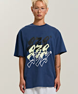 939 スマッシュドロゴTシャツ (ブルー)
