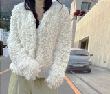 BABY👼🏻 フリースツーボタンソフトファーカーディガン - 2 COLOR