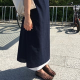ロエンディレイヤードビスチェショートスリーブロングドレス 2 カラーズ