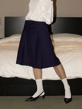 VIVID PLEATS SKIRT (GRAPE)