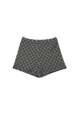 Jacquard Short Pants [Black]