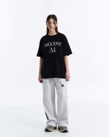 BASIC LOGO HALF T (Black, White) 