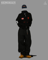 FR Non-Fade Stripe Curved Pants