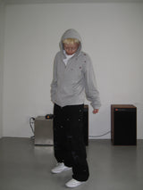 Vintage Star Cropped Zip-Up Hoodie (4c)