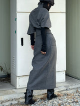 Amangte cape knit