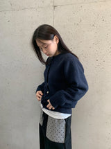Batty Wool Knit Round Cardigan