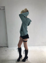 キルヒールレースアップニーハイブーツ
