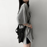 Mita Box fit Slit Short Sleeve T-shirt
