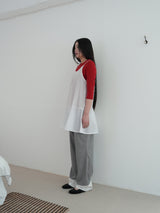 エアリードットドレス (WHITE)
