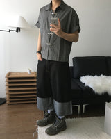 バックル ショートスリーブ シャツ