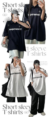 RUTOM ツーラインカラー半袖Tシャツ