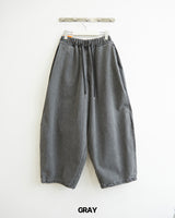 Herringbone Pintuck Balloon Pants
