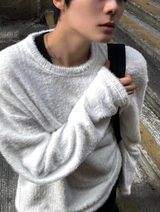 アンゴラモヘアニットロングスリーブ