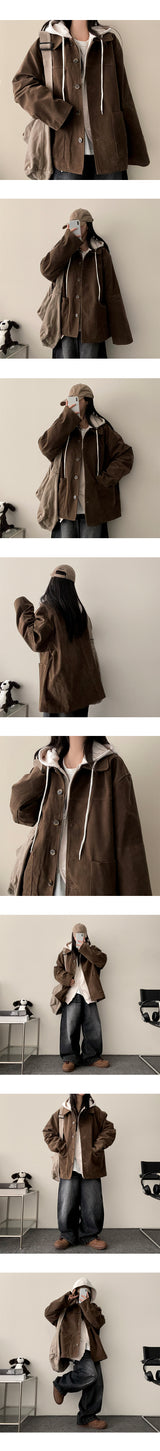 Ronte Basic Two-Way Over Hood Zip-Up